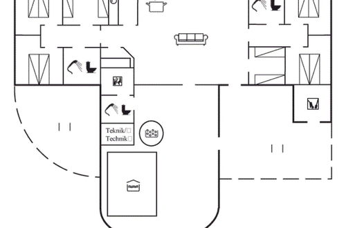 Foto 2 - Casa de 6 quartos em Rømø com piscina privada e sauna