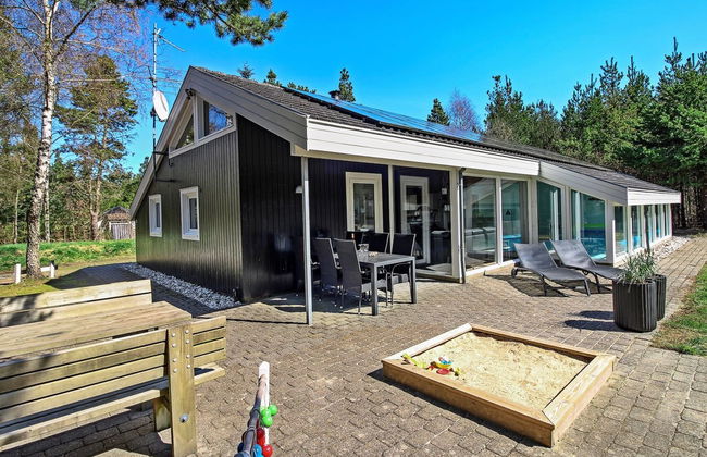 Casa de 4 quartos em Oksbøl com piscina privada e terraço - Foto 22