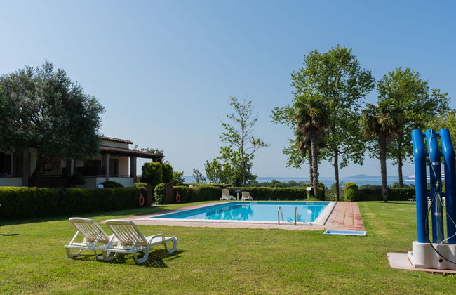 Casa de 2 quartos em Bolsena com piscina e jardim - Foto 5