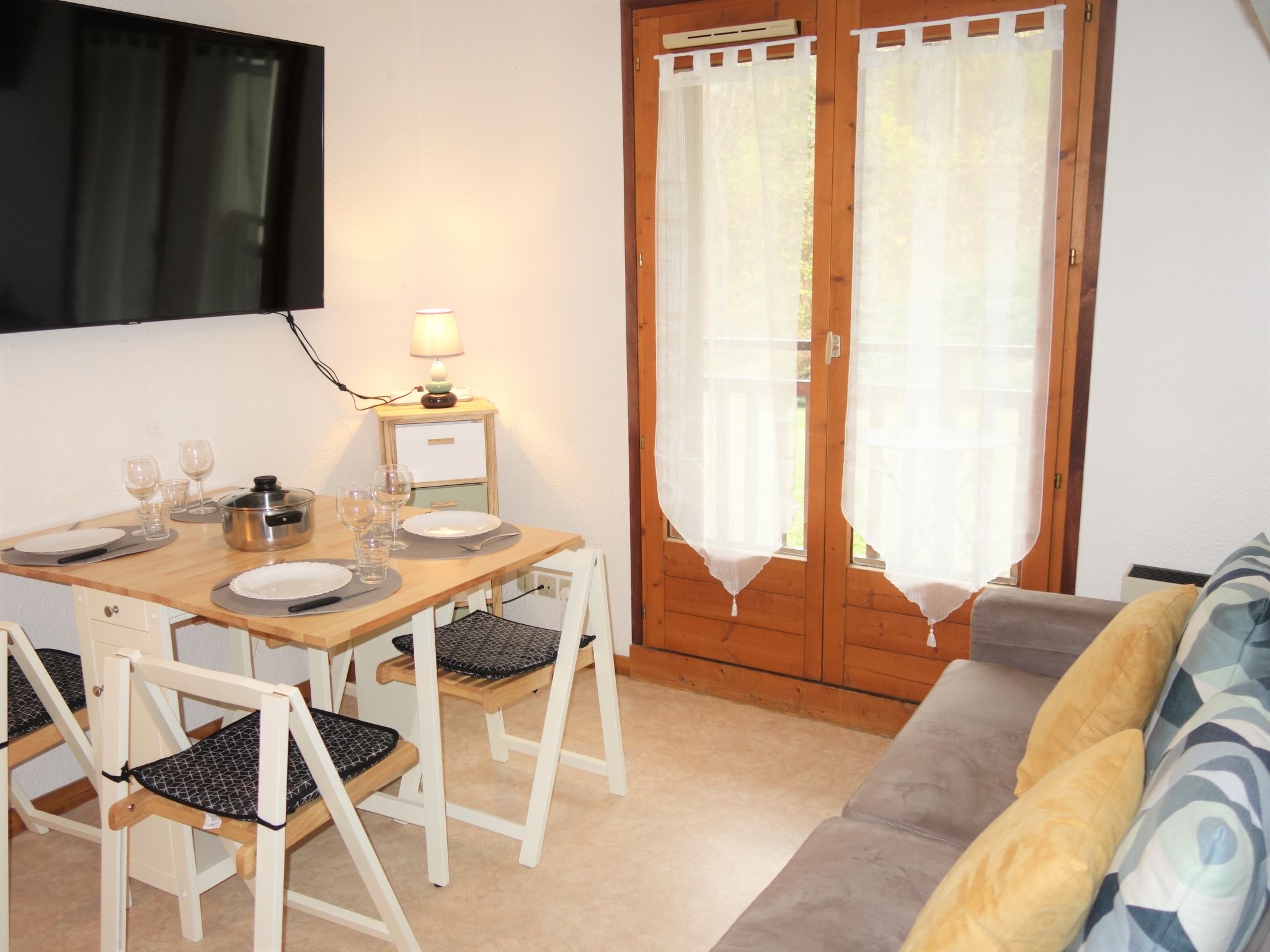 Foto 1 - Apartment mit 1 Schlafzimmer in Saint-Gervais-les-Bains mit blick auf die berge
