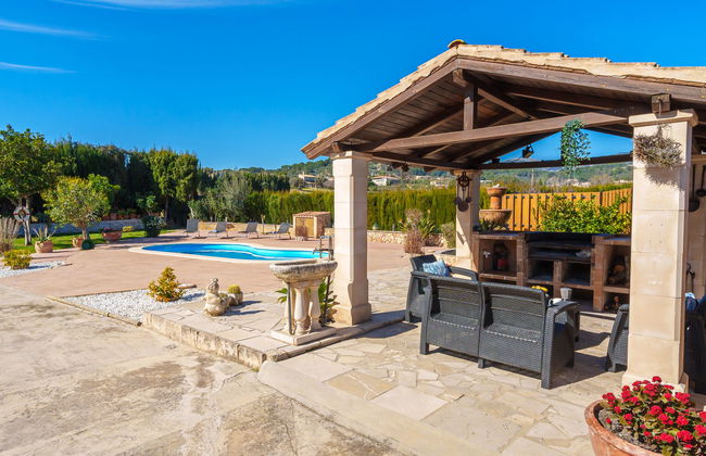 Casa de 4 quartos em Selva com piscina privada e jardim - Foto 34