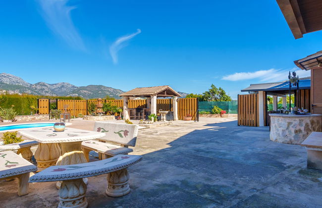 Casa de 4 quartos em Selva com piscina privada e jardim - Foto 37