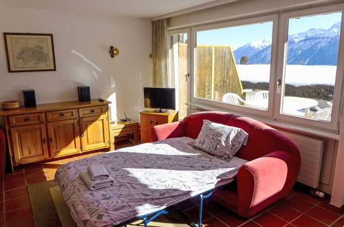 Foto 12 - Apartment mit 1 Schlafzimmer in Crans-Montana mit schwimmbad und terrasse