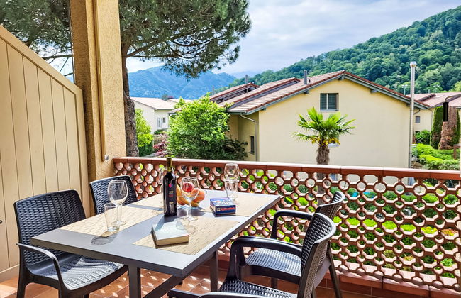 Apartamento de 1 quarto em Caslano com jardim e terraço - Foto 2