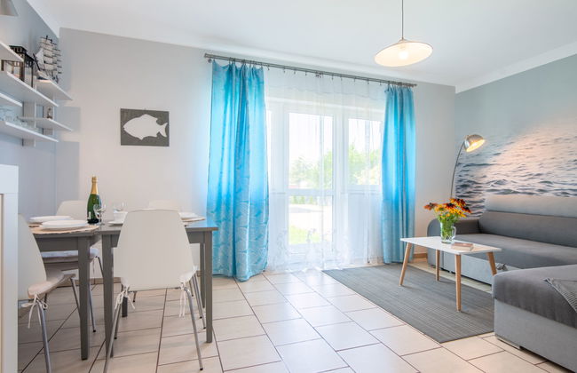 Apartamento de 1 quarto em Mielno com jardim e terraço - Foto 6