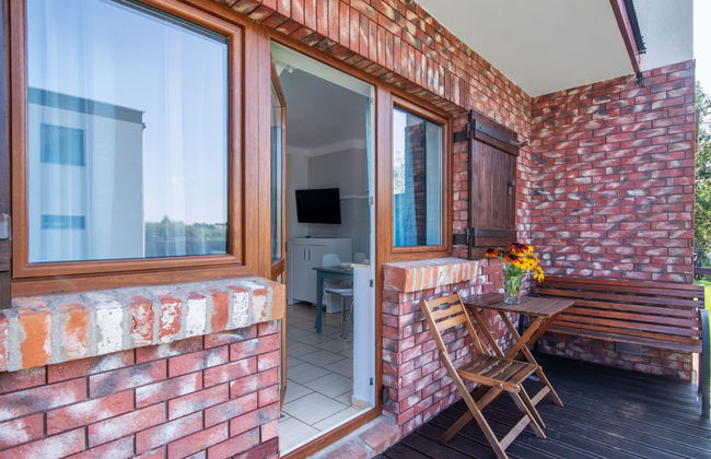 Apartamento de 1 quarto em Mielno com jardim e terraço - Foto 18