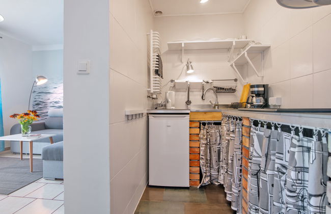 Apartamento de 1 quarto em Mielno com jardim e terraço - Foto 11