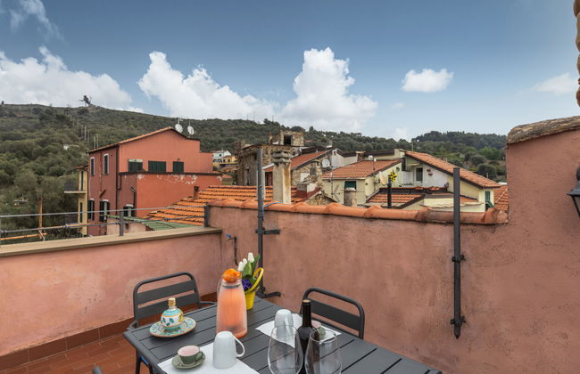Apartamento de 1 quarto em Civezza com jardim e terraço - Foto 4