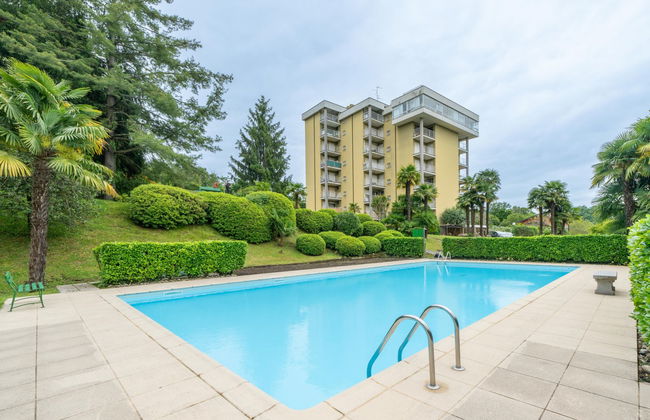 Apartamento de 1 quarto em Germignaga com piscina e jardim - Foto 26