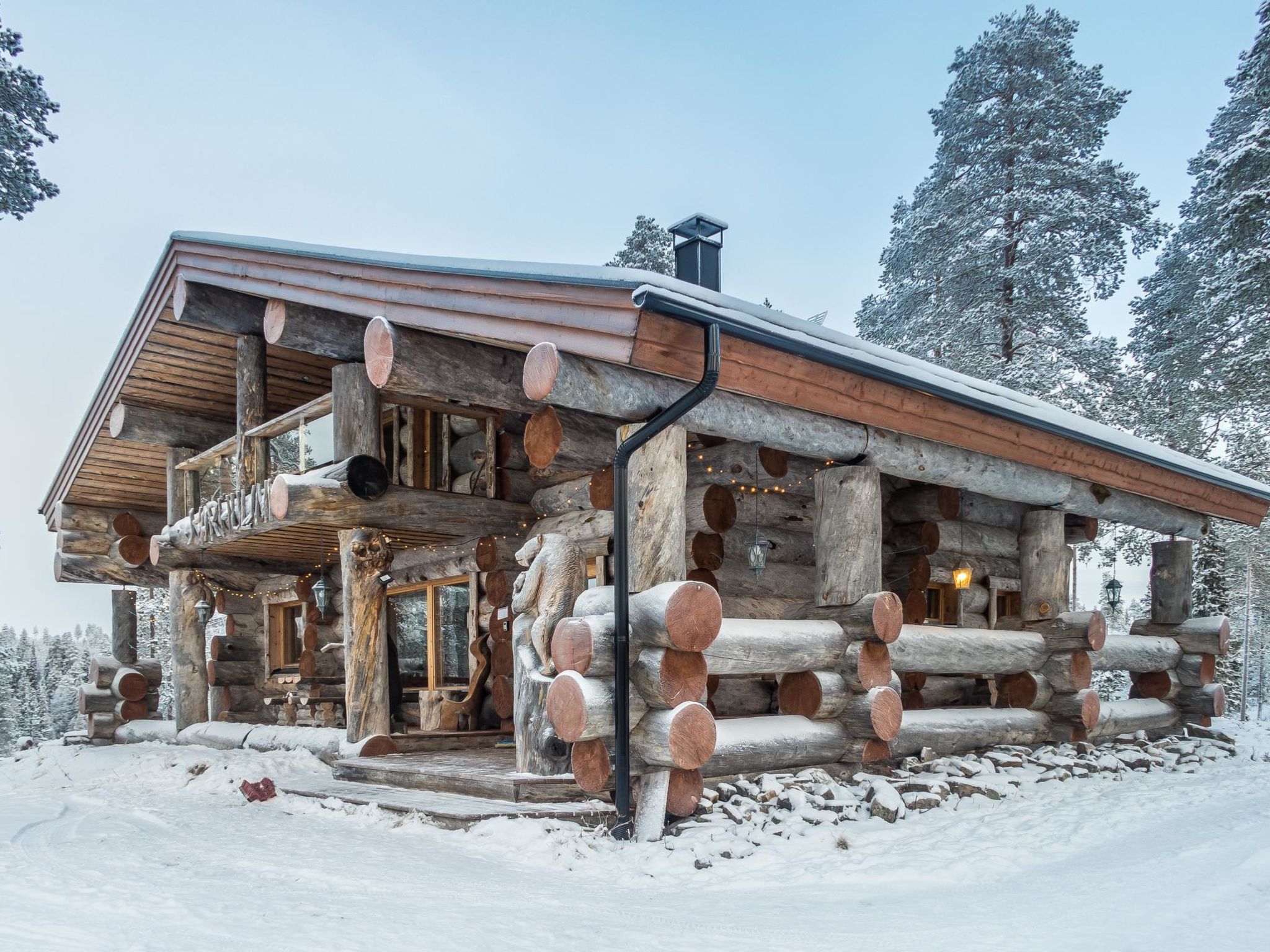 Foto 4 - Haus mit 2 Schlafzimmern in Kuusamo mit sauna und blick auf die berge