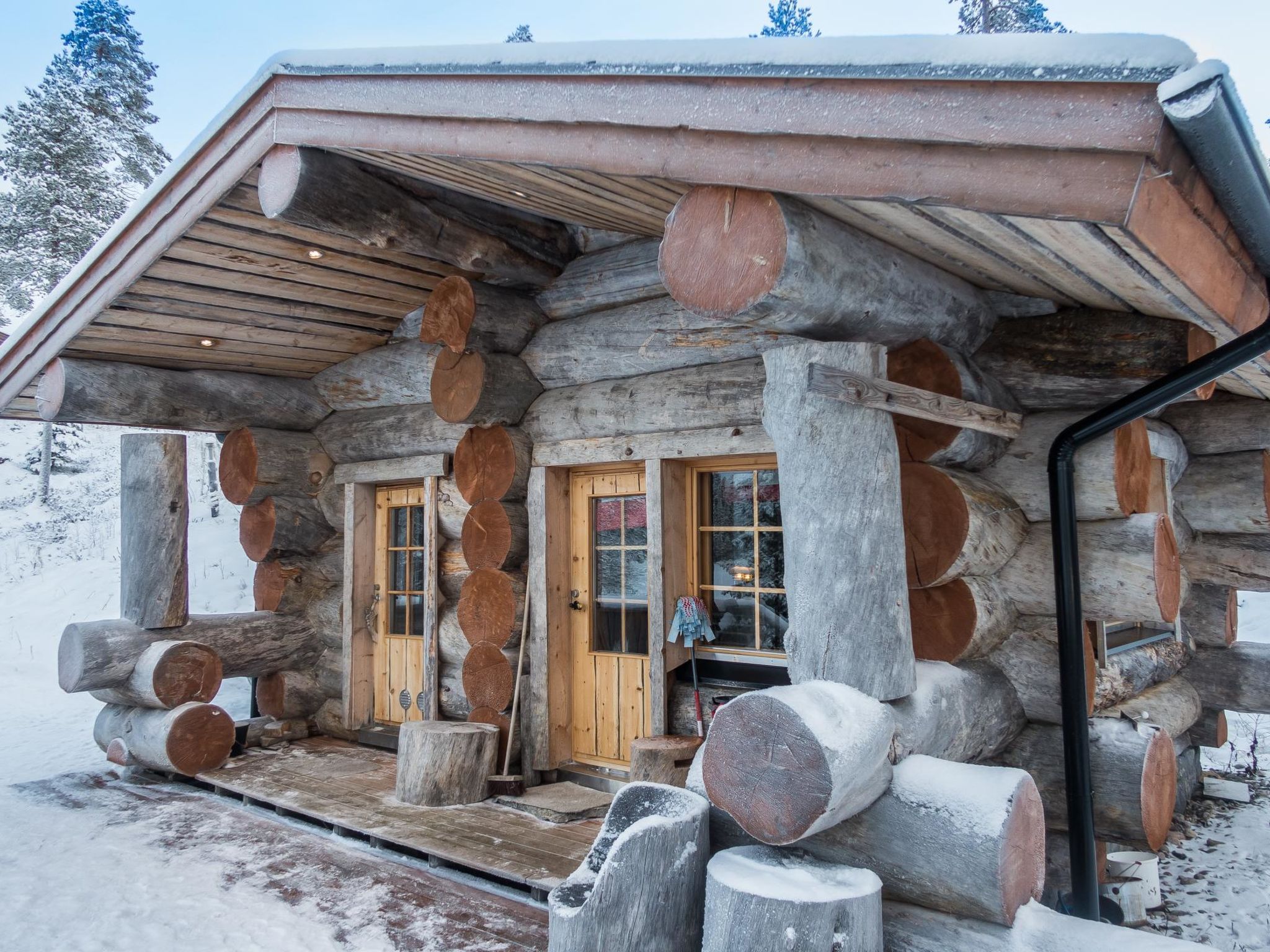Foto 33 - Casa de 2 habitaciones en Kuusamo con sauna y vistas a la montaña