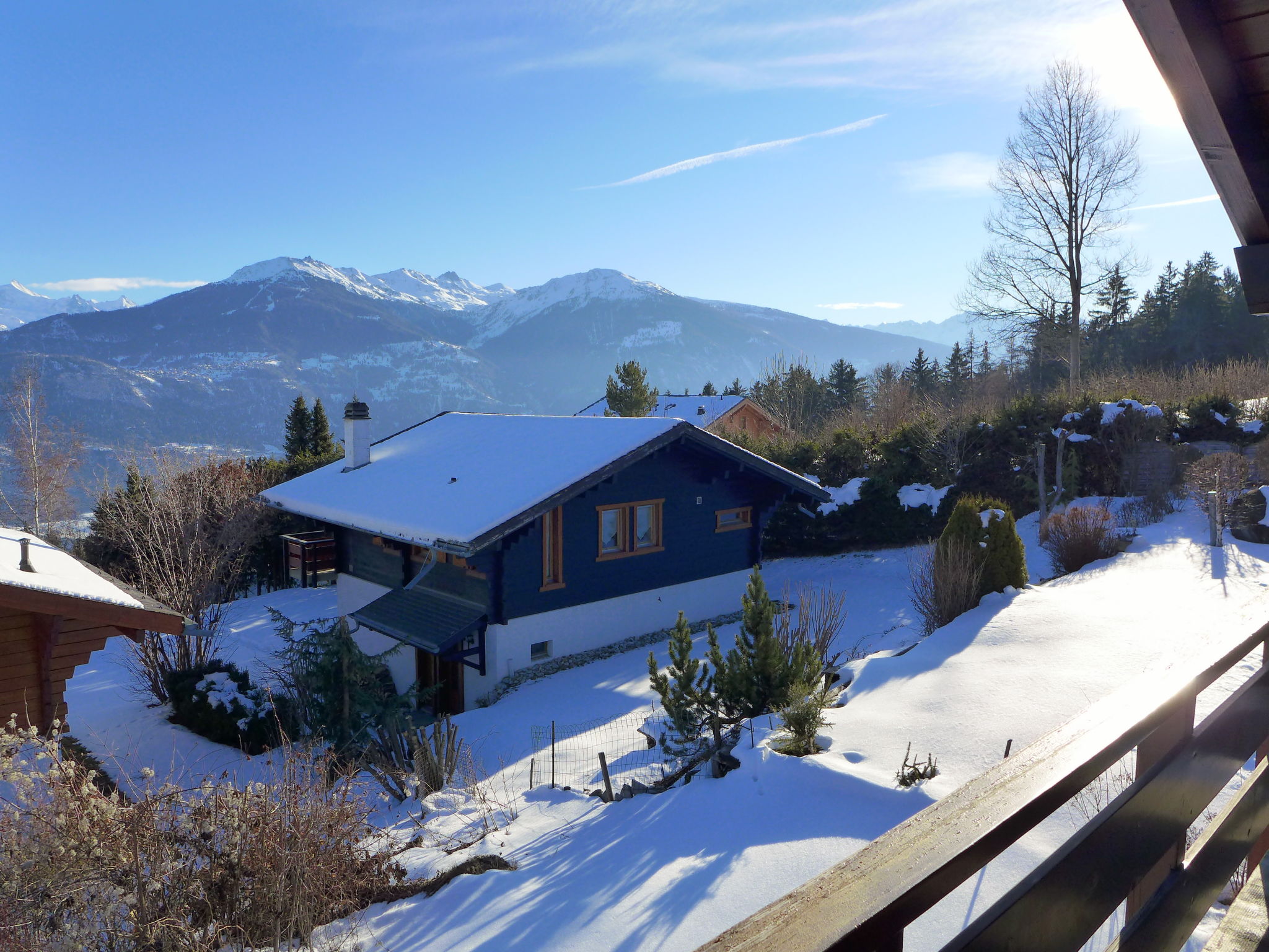 Foto 36 - Casa de 3 habitaciones en Crans-Montana con jardín y vistas a la montaña