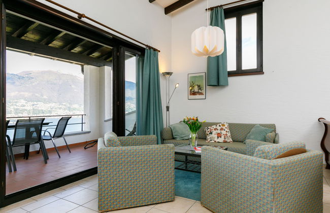 Apartamento de 2 quartos em Gambarogno com piscina e jardim - Foto 14