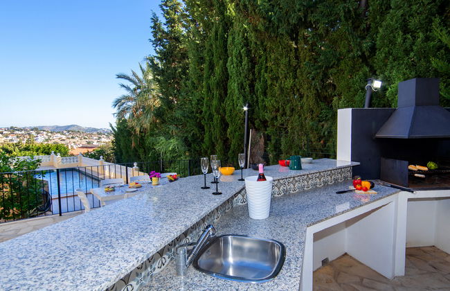 Casa con 4 camere da letto a Calp con piscina privata e giardino - Foto 19