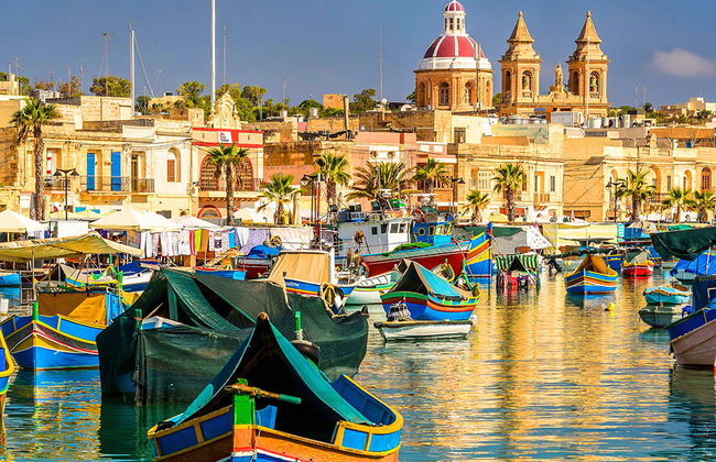 Grotta Azzurra e mercato al villaggio di pescatori di Marsaxlokk - Foto 2