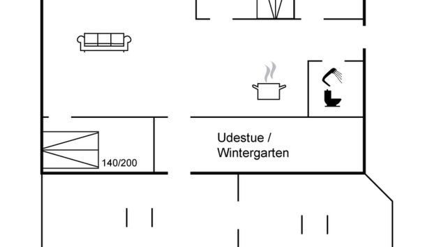 Casa con 3 camere da letto a Fårevejle con terrazza - Foto 2