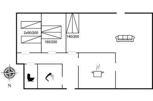 Foto 2 - Apartamento de 2 quartos em Hirtshals com terraço