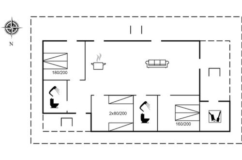 Foto 2 - Casa con 3 camere da letto a Løkken con terrazza e vasca idromassaggio