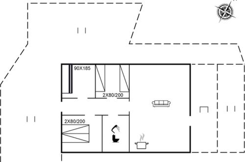 Photo 2 - Maison de 3 chambres à Blokhus avec terrasse
