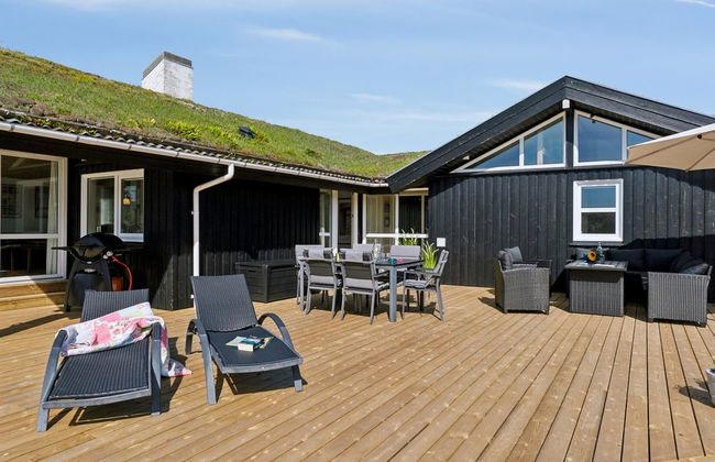 Casa de 4 quartos em Blokhus com piscina privada e terraço - Foto 25