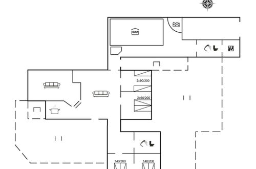 Photo 2 - Maison de 4 chambres à Blokhus avec piscine privée et terrasse