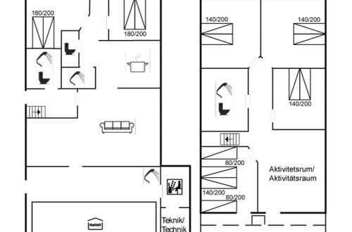 Foto 2 - Casa con 6 camere da letto a Vejers Strand con piscina privata e terrazza