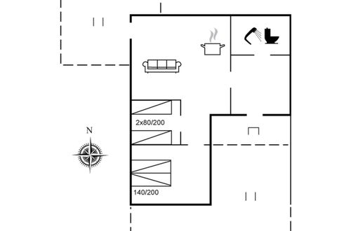 Foto 1 - Apartamento de 2 quartos em Ferring com terraço