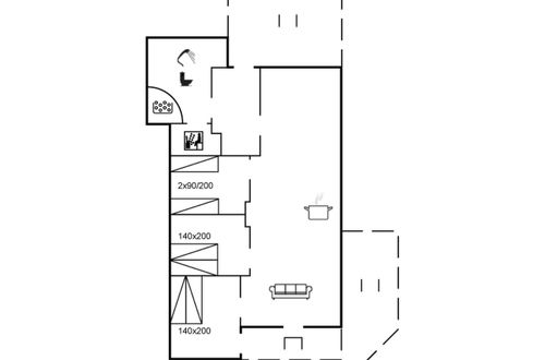 Foto 2 - Casa de 3 quartos em Rømø com terraço e sauna