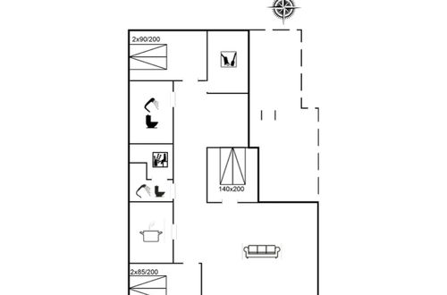 Foto 2 - Casa de 3 quartos em Rømø com terraço e sauna