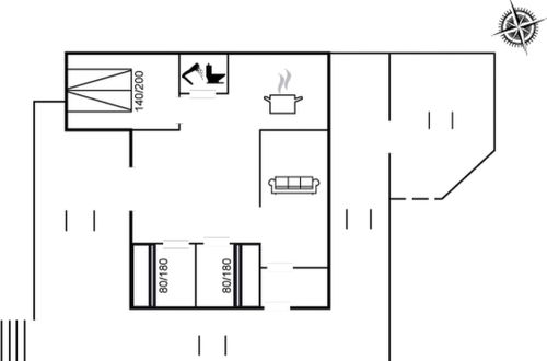 Foto 16 - Casa de 3 quartos em Vejers Strand com terraço