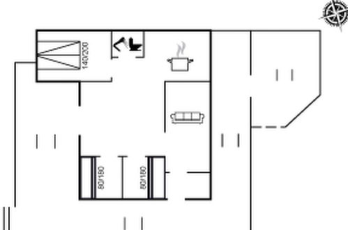 Foto 17 - Casa de 3 habitaciones en Vejers Strand con terraza