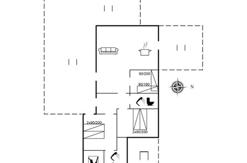 Foto 2 - Casa de 3 quartos em Vejers Strand com terraço