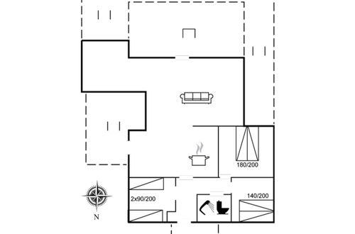 Foto 2 - Casa con 3 camere da letto a Vejers Strand con terrazza