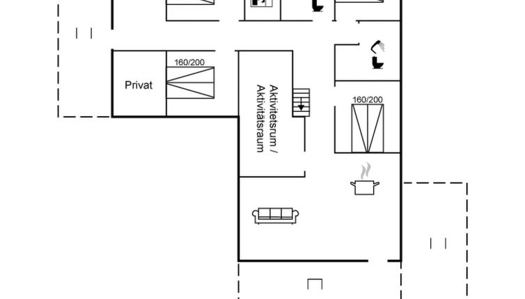 Photo 1 - Maison de 4 chambres à Vejers Strand avec terrasse et sauna