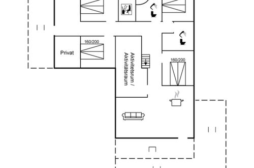 Photo 1 - Maison de 4 chambres à Vejers Strand avec terrasse et sauna