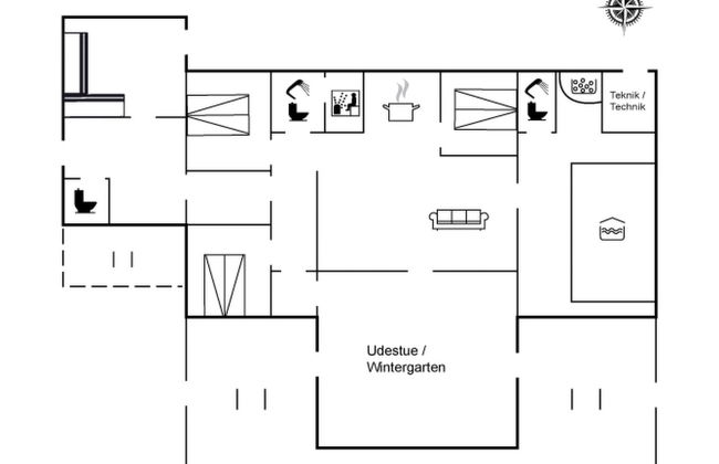 Casa con 4 camere da letto a Ringkøbing con piscina privata e terrazza - Foto 2