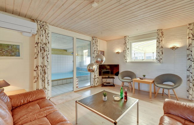 Casa con 4 camere da letto a Ringkøbing con piscina privata e terrazza - Foto 21