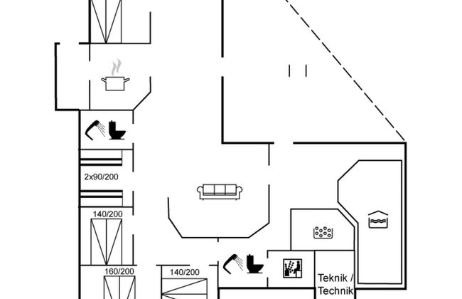Casa con 5 camere da letto a Ringkøbing con piscina privata e terrazza - Foto 2