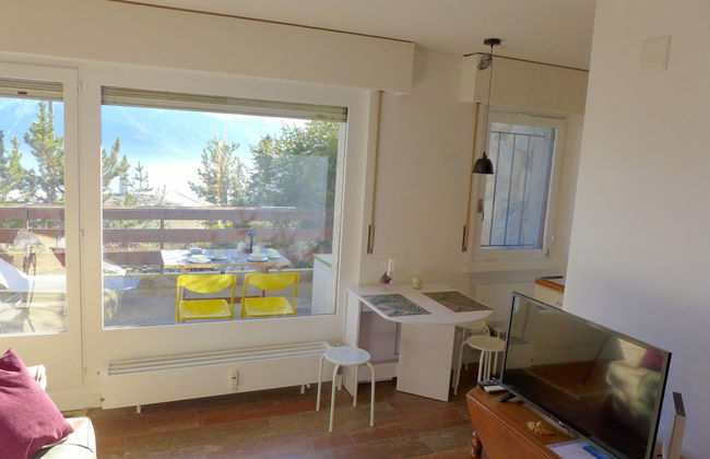 Apartamento de 1 quarto em Crans-Montana com piscina e terraço - Foto 7