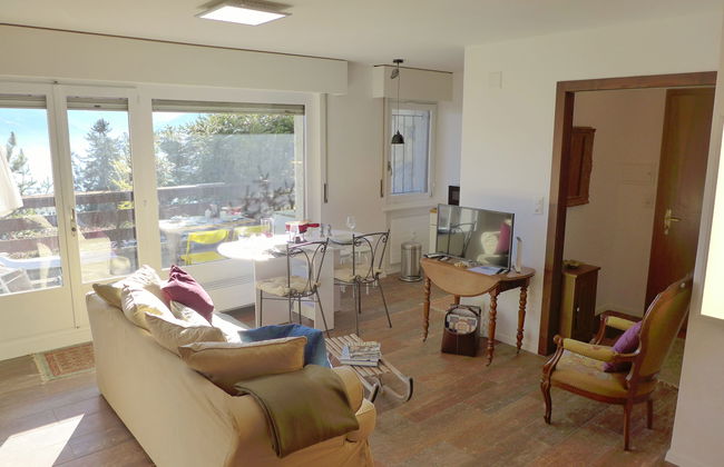 Apartamento de 1 quarto em Crans-Montana com piscina e terraço - Foto 2