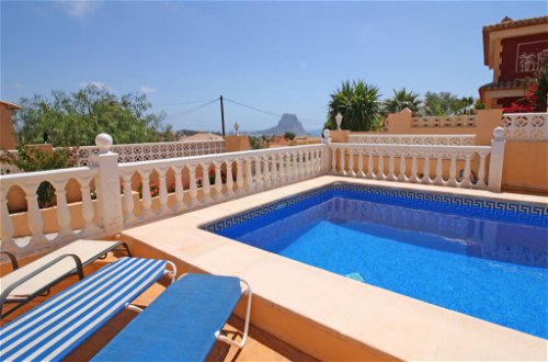 Foto 5 - Casa de 3 habitaciones en Calpe con piscina privada y vistas al mar