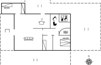 Photo 2 - Maison de 3 chambres à Vejers Strand avec terrasse et sauna
