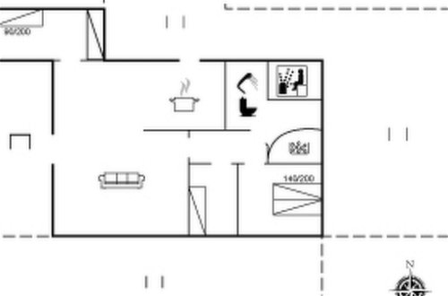 Foto 24 - Casa de 3 habitaciones en Vejers Strand con terraza y sauna
