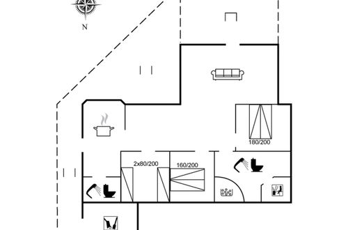 Foto 2 - Haus mit 3 Schlafzimmern in Vejers Strand mit terrasse und sauna