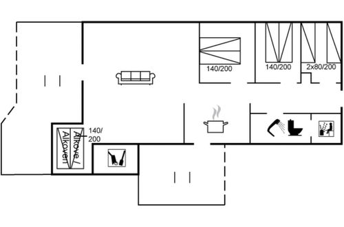 Foto 2 - Casa de 3 quartos em Klitmøller com terraço e sauna