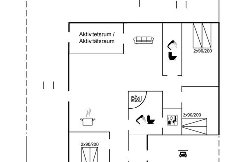 Foto 2 - Casa con 3 camere da letto a Tarm con terrazza e sauna