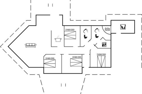Foto 2 - Casa de 4 quartos em Hirtshals com terraço e sauna