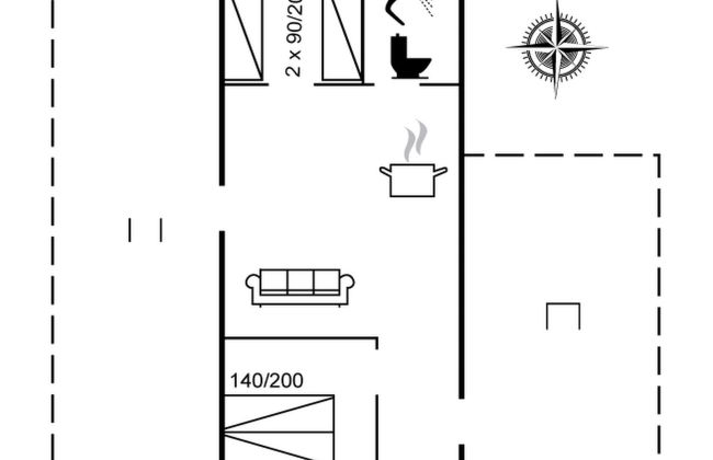 Casa de 2 quartos em Hedehusene com terraço - Foto 16