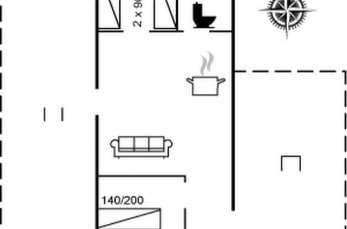 Foto 16 - Haus mit 2 Schlafzimmern in Hedehusene mit terrasse