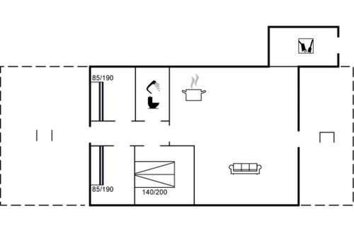 Foto 2 - Casa de 3 quartos em Roslev com terraço